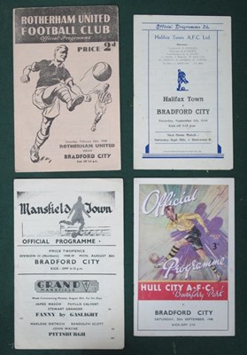 Lot 792 - 1948-9 Bradford City Away Programmes, at...