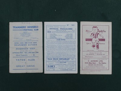 Lot 793 - 1948-9 Bradford City Away Programmes, at...