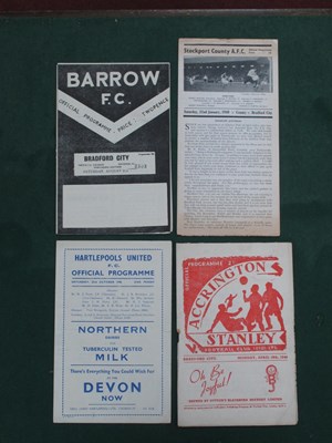 Lot 794 - 1948-9 Bradford City Away Programmes, at...