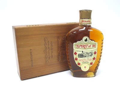 Lot 1422 - Whiskey - Spirit of '86 Canadian Whiskey Aged...