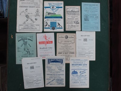 Lot 798 - 1951-2 Bradford City Away Programmes, at...