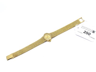 Lot 250 - Bueche-Girod; A 9ct Gold Ladies Wristwatch,...