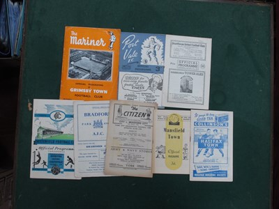 Lot 800 - 1952-3 Bradford City Away Programmes, at York,...