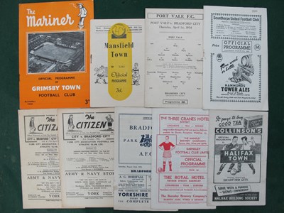 Lot 801 - 1953-4 Bradford City Away Programmes, at...