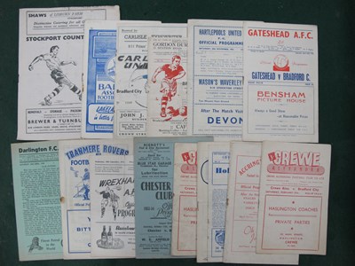 Lot 802 - 1953-4 Bradford City Away Programmes, at...