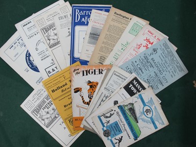 Lot 805 - 1956-7 Bradford City Away Programmes,...