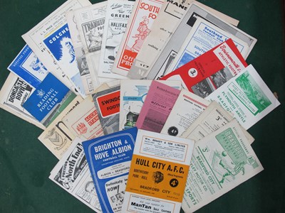 Lot 807 - 1958-9 Bradford City Away Programmes,...