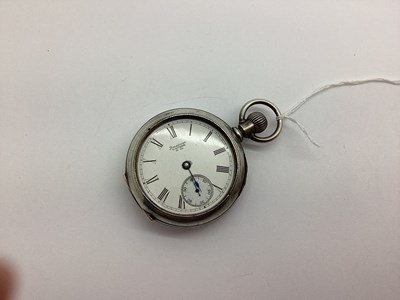 Lot 417 - American Waltham; An Openface Pocketwatch, the...