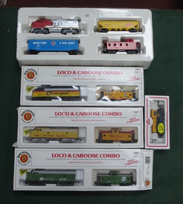 Lot 499 - Four Bachmann "HO" Gauge U.S.A Train Packs:...