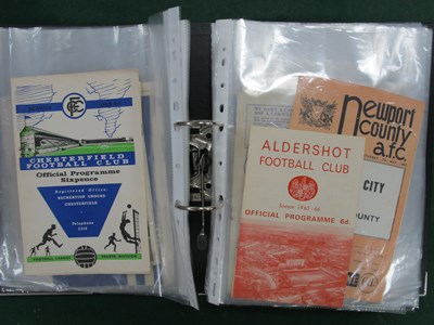 Lot 814 - Bradford City Away Programmes 1965-6,...