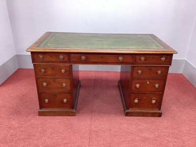 Lot 1613 - A XIX Century Mahogany Pedestal Desk, with...