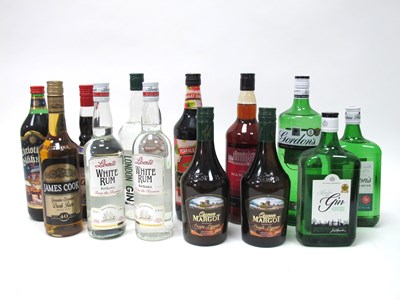 Lot 1414 - Spirits - Mixed Assortment of White Rums, Dark...