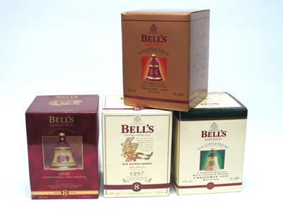 Lot 1390 - Whisky - Bell's Commemorative Bell Decanters,...