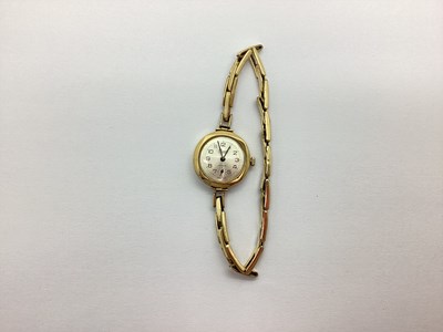 Lot 176 - Precista; A 9ct Gold Cased Wristwatch, the...