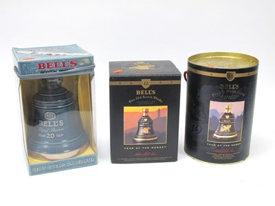 Lot 1404 - Whisky - Bell's Commemorative Bell Decanters,...