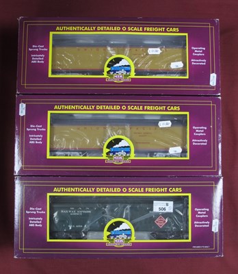 Lot 506 - Three M.T.H 'O' Gauge/7mm Boxed U.S.A. Outline...