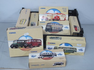 Lot 515 - Ten Corgi Diecast Model Buses to include...