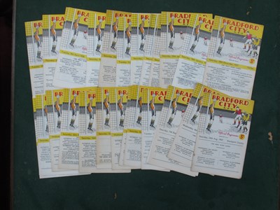 Lot 759 - Bradford City Home Programmes, 1957-8 West...