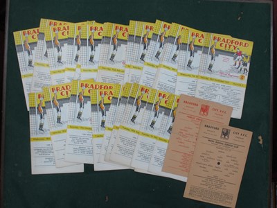 Lot 761 - Bradford City Home Programmes, 1959-60...