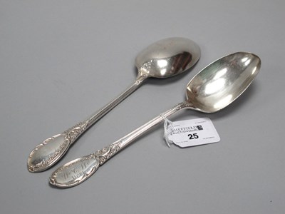 Lot 25 - A Matched Pair of Hallmarked Silver Serving...