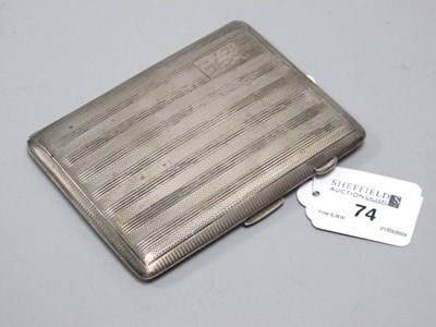 Lot 74 - A Hallmarked Silver Cigarette Case, R.N....