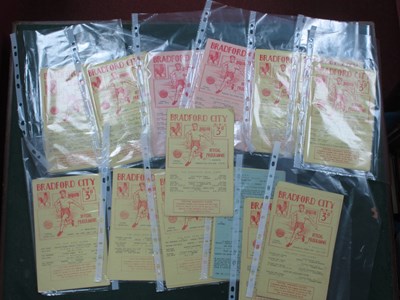 Lot 765 - Bradford City 1963-4 Home Programmes,...