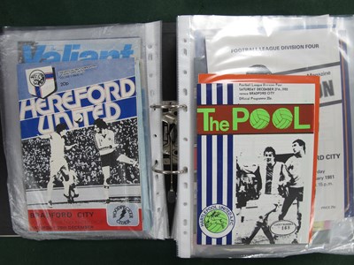 Lot 819 - Bradford City Away Programmes, 1980-1...