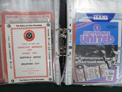 Lot 820 - Bradford City Away Programmes, 1983-4 thirty...