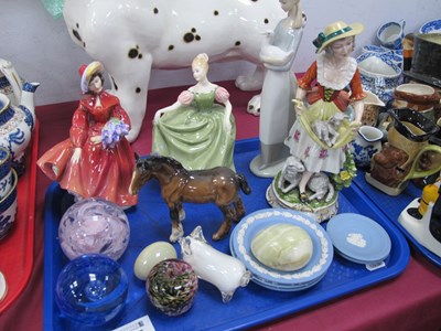 Lot 1205 - Royal Doulton Fgures, Lilac Time HN 2137,...