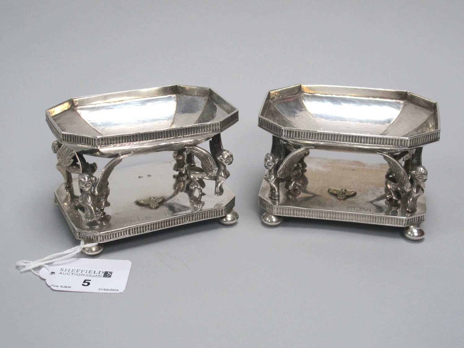 Lot 5 - A Pair of Decorative Spanish Dishes, stamped...