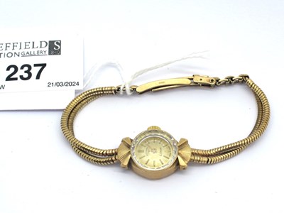 Lot 237 - Rotary; A 9ct Gold Cased Ladies Wristwatch,...