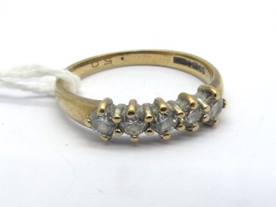 Lot 183 - A 9ct Gold Five Stone Diamond Ring, the...