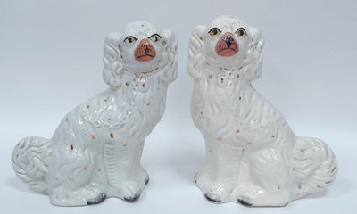 Lot 1036 - A Pair of Late XIX Century Staffordshire...