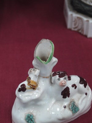 Lot 1079 - A Late XIX Century Staffordshire Pottery Spill...