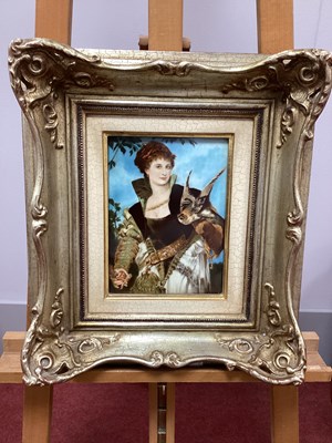 Lot 1425 - A Modern Rosenthal Porcelain Plaque, decorated...