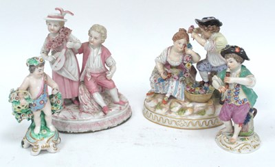 Lot 1047 - A Late XIX Century Meissen Porcelain Figure...