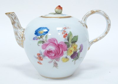 Lot 1058 - An Early XX Century Meissen Porcelain Teapot...