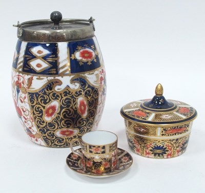 Lot 1051 - A Royal Crown Derby Miniature Porcelain Tea...