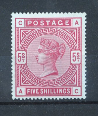 Lot 663 - Stamps; Great Britain, Queen Victoria 5s...