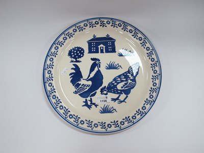 Lot 1156 - Emma Bridgewater Blue Hen & Cockerel Cake...