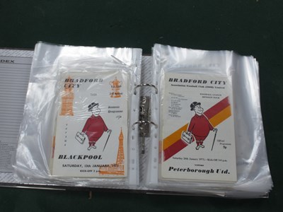 Lot 769 - Bradford City Home Programmes 1971-2,...