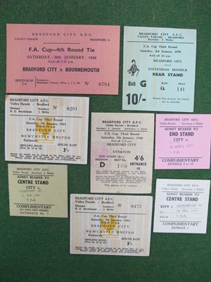 Lot 677 - Bradford City Tickets, 59-60 v. Colchester,...