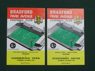 Lot 731 - 1970 Bradford Park Avenue Programme v....