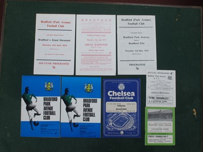 Lot 732 - Bradford Park Avenue Programmes, v. Great...