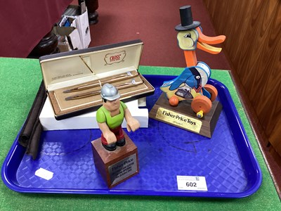 Lot 602 - Three 1980 Fisher Price Commemorative Items,...