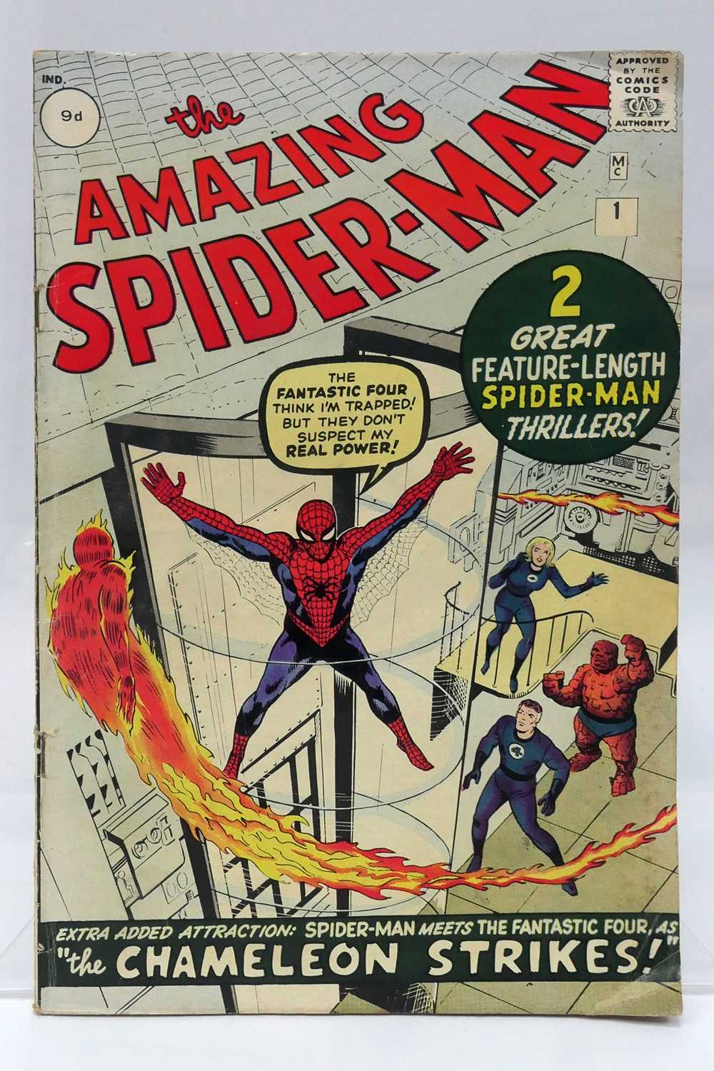 Lot 927 - Amazing Spider-Man #1 / No 1 Marvel Comic,1963...