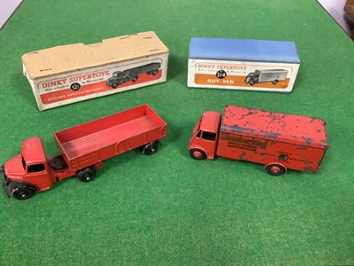 Lot 653 - Two Original Dinky Toys No. 514 Guy Van...