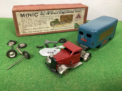 Lot 629 - A Tinplate Minic Clockwork Mechanical Horse...