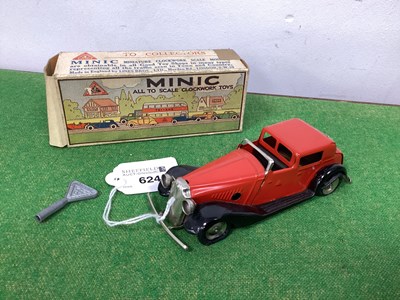 Lot 624 - A Post War Tinplate Minic Clockwork Vauxhall...