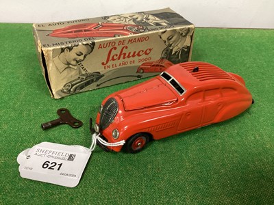 Lot 621 - A Post War Tinplate Clockwork Schuco 'Ano 2000'...